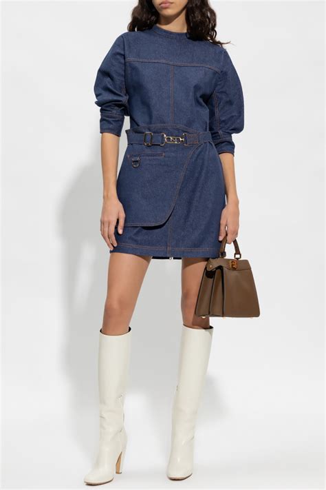 fendi dress 2018|Fendi denim dress.